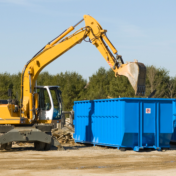 can i choose the location where the residential dumpster will be placed in Blunt South Dakota